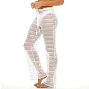 Women's Jordan Taylor Sheer Swim Cover-Up Pants Medium
